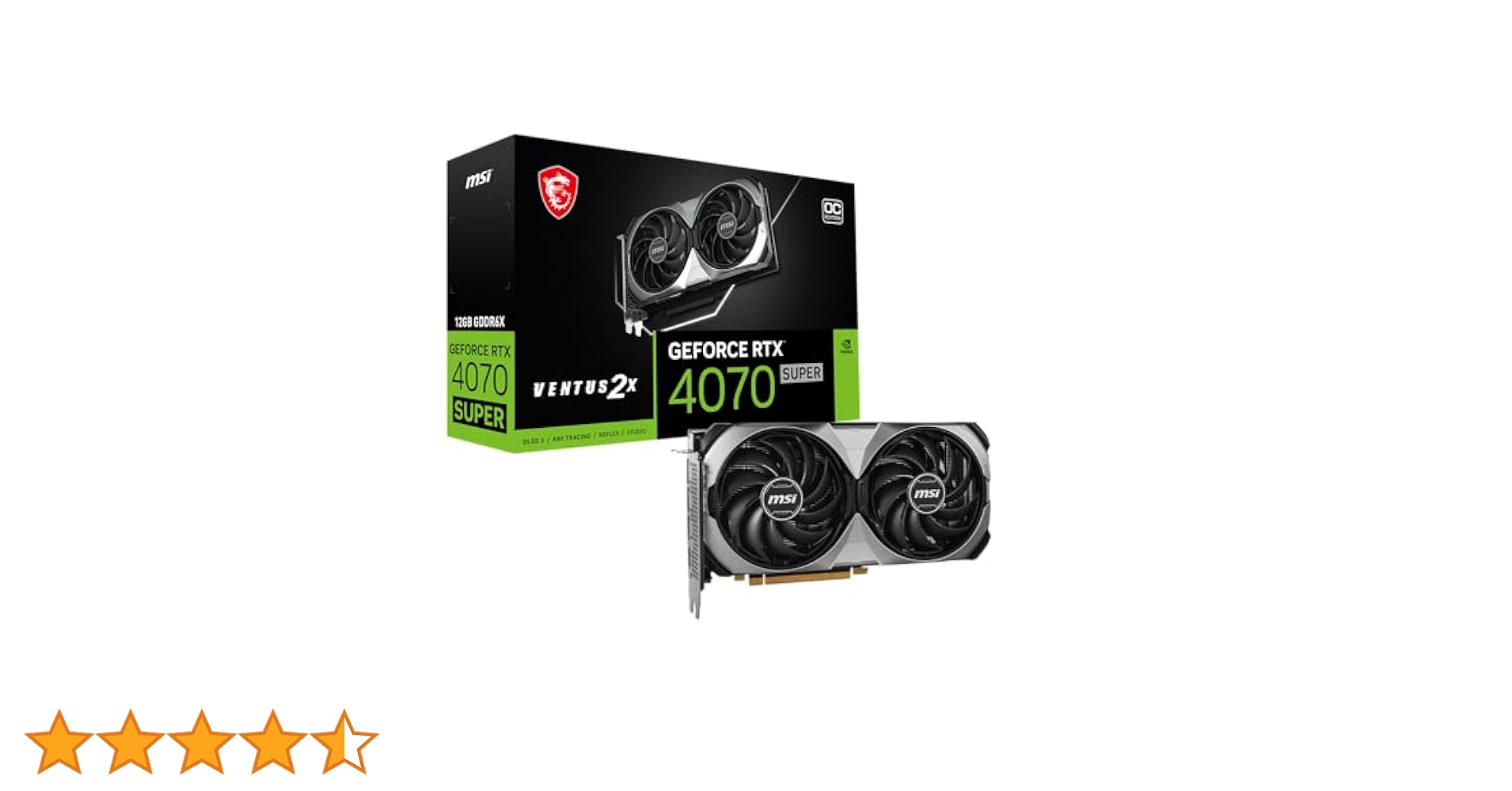 RTX4070 デュアル 2023年12月購入　即購入OK Amazon | MSI Gaming RTX 4070 Super 12G Ventus 2X OC